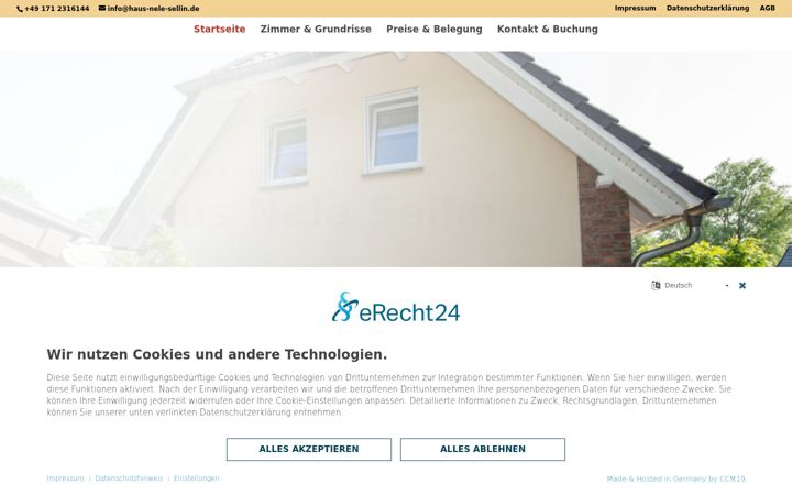 Screenshot of haus-nele-sellin.de