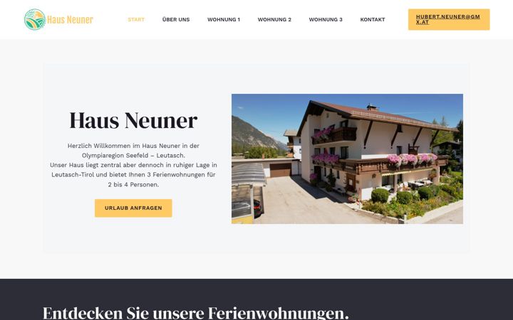 Screenshot of haus-neuner.com