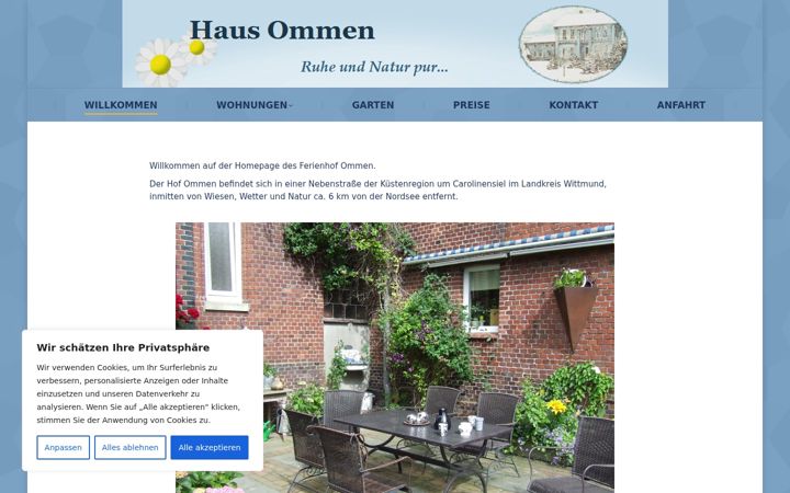 Screenshot of haus-ommen.de