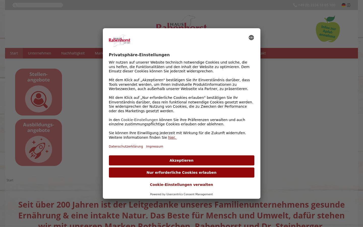 Screenshot tal-banner tal-kunsens muri qabel kwalunkwe interazzjoni