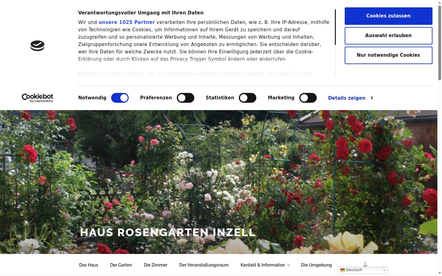 Screenshot tal-banner tal-kunsens muri qabel kwalunkwe interazzjoni