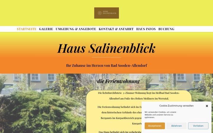 Képernyőkép: haus-salinenblick.de