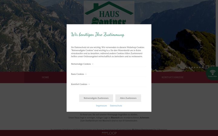 Screenshot of haus-santner.at