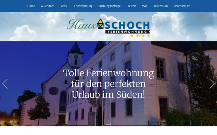 Screenshot of haus-schoch-aulendorf.de