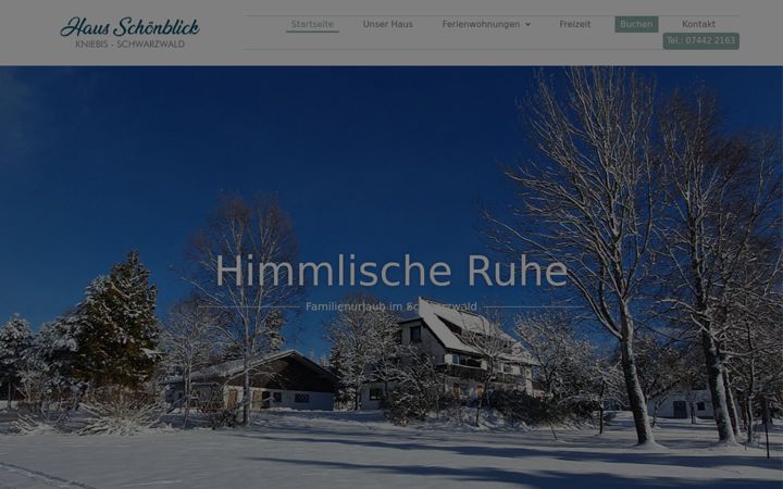 Snimka zaslona za haus-schoenblick-kniebis.de