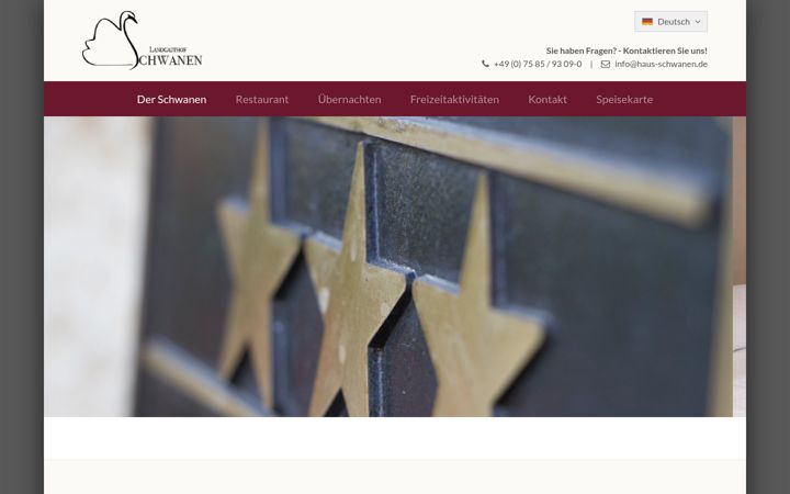 Screenshot of haus-schwanen.de