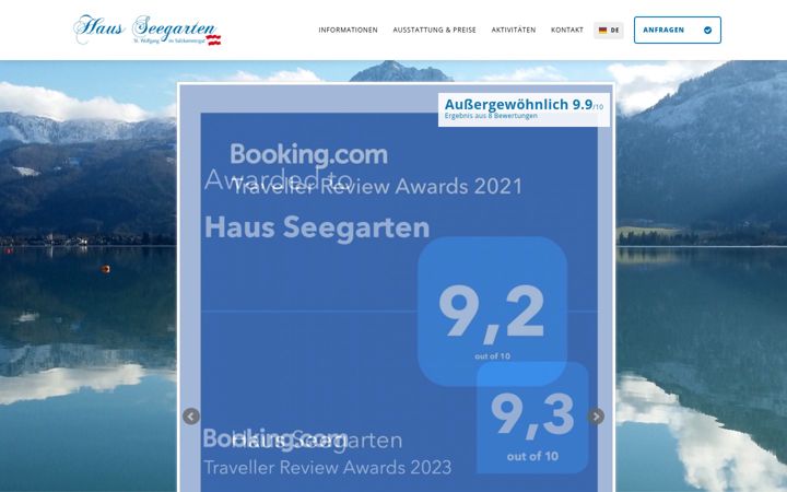 Screenshot of haus-seegarten.at