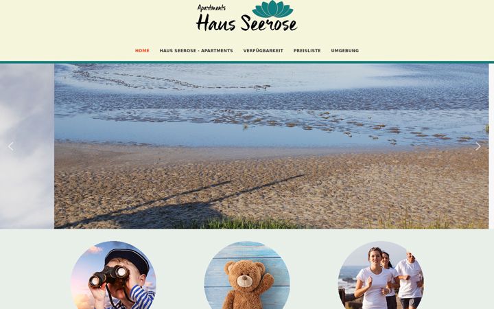Snimka zaslona za haus-seerose-butjadingen.de