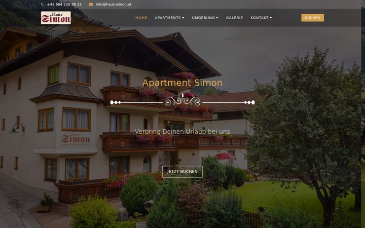 Screenshot of haus-simon.at