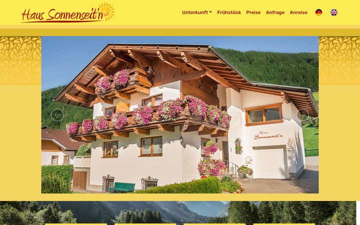 Screenshot of haus-sonnenseiten.at