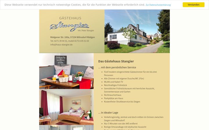 Snimka zaslona za haus-stangier.de