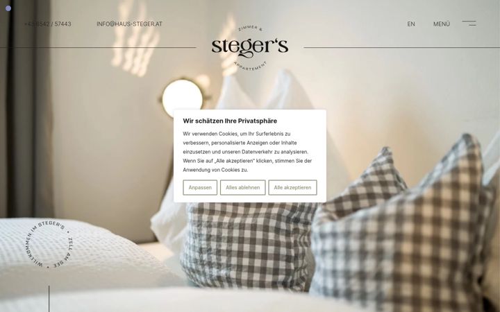 Screenshot of haus-steger.at