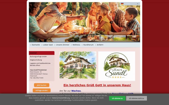 Screenshot of haus-sundl.eu