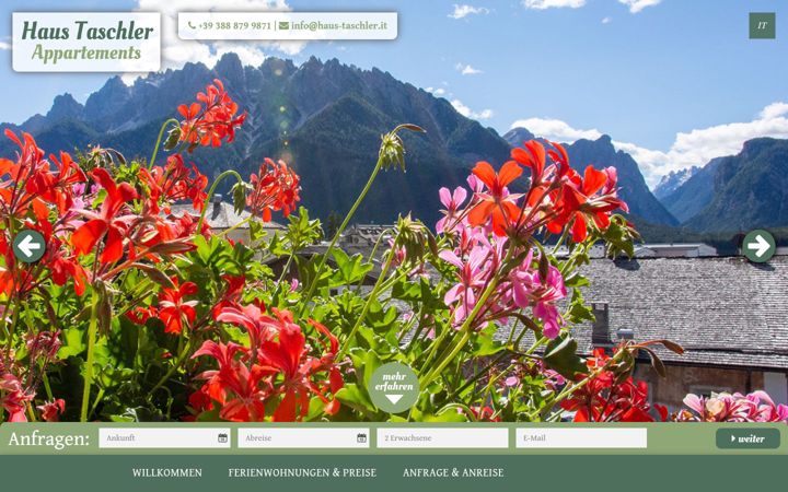 Screenshot of haus-taschler.it