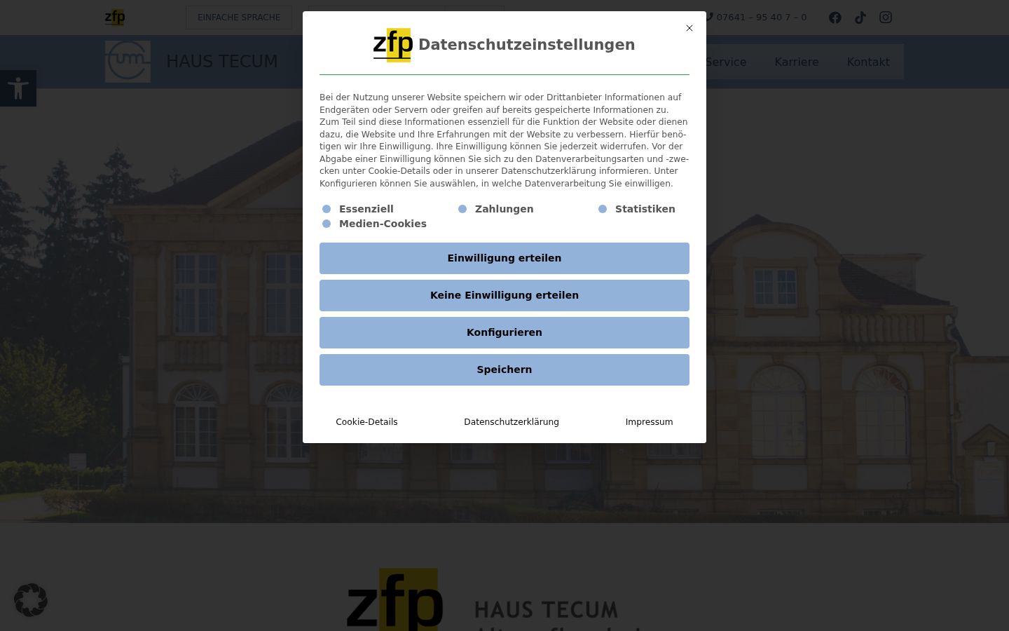Screenshot tal-banner tal-kunsens muri qabel kwalunkwe interazzjoni