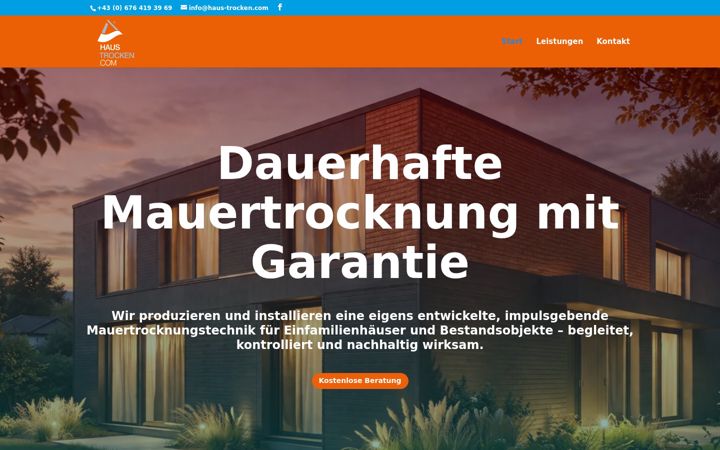 Screenshot of haus-trocken.com