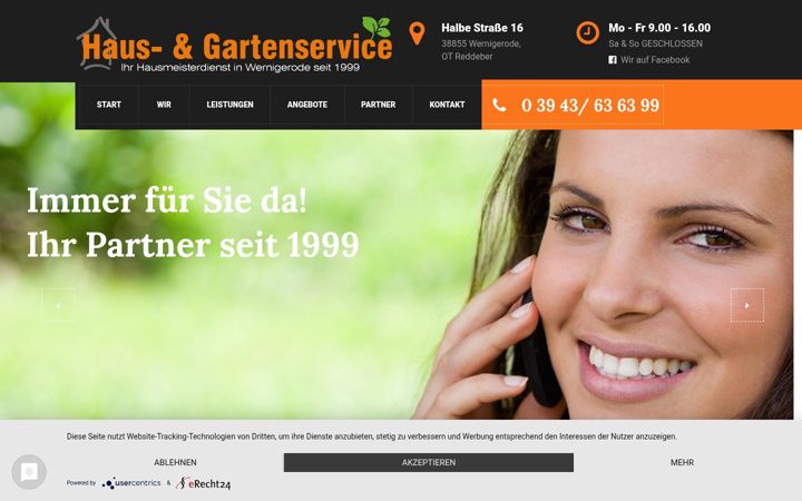 Screenshot of haus-und-gartenservice.com