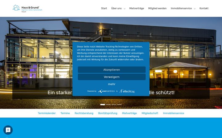 Screenshot of haus-und-grund-husum.de
