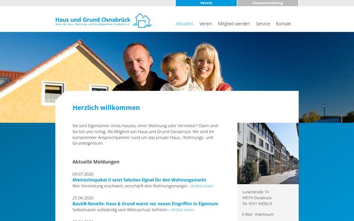 Screenshot of haus-und-grund-osnabrueck.de