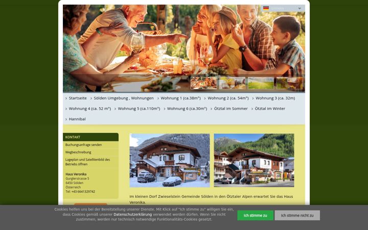 Screenshot of haus-veronika.eu