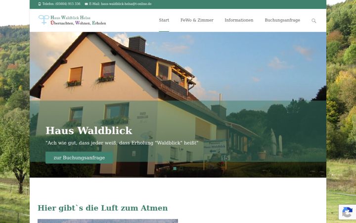 Képernyőkép: haus-waldblick-helsa.de