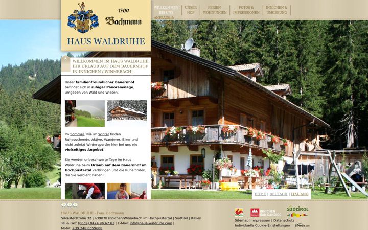 Screenshot of haus-waldruhe.com