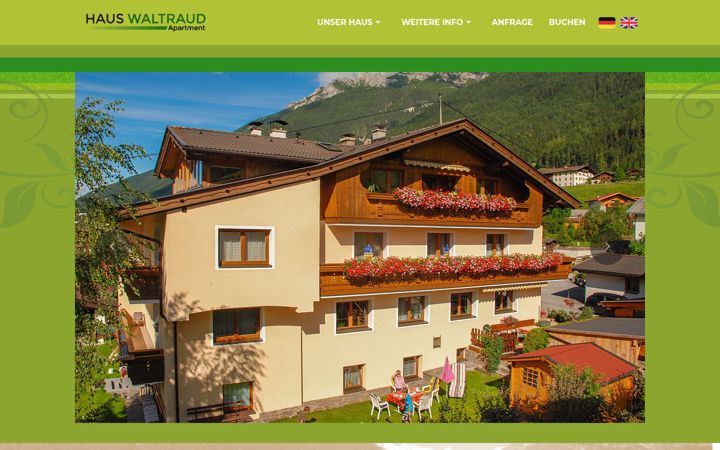 Screenshot of haus-waltraud.info