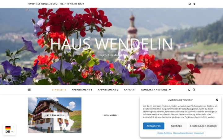 Screenshot of haus-wendelin.com