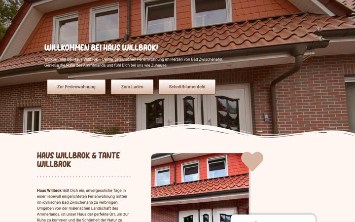 Snimka zaslona za haus-willbrok.de