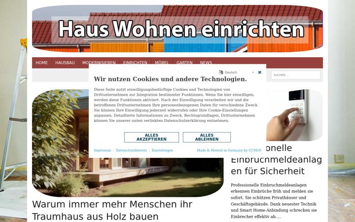 Screenshot ta' haus-wohnen-einrichten.de