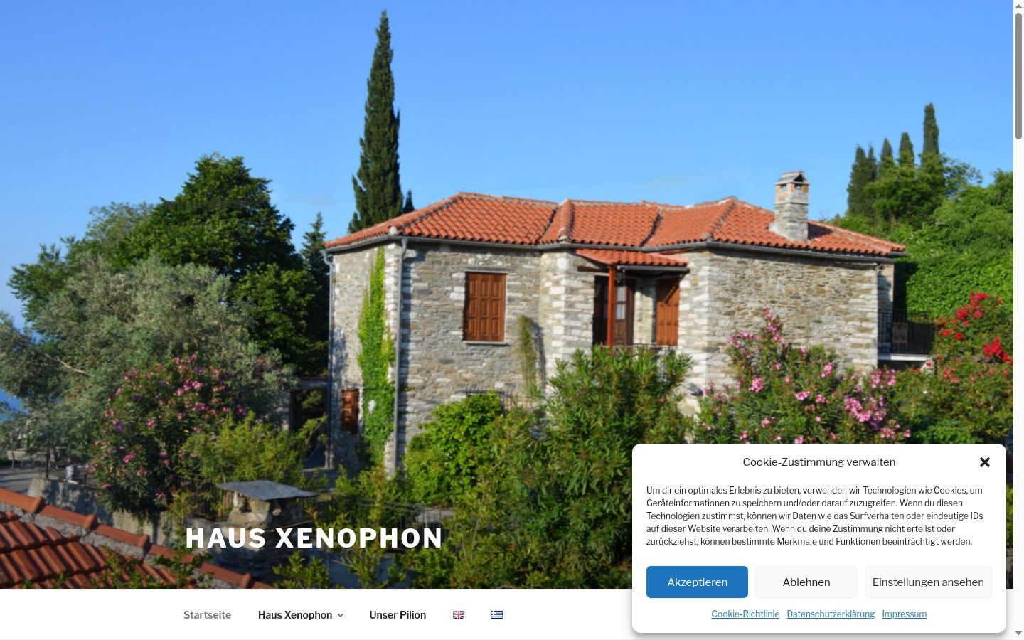 Screenshot tal-banner tal-kunsens muri qabel kwalunkwe interazzjoni