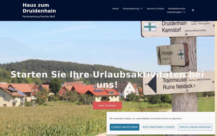 Screenshot of haus-zum-druidenhain.de