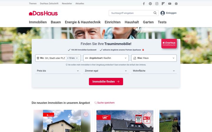 Screenshot of haus.de
