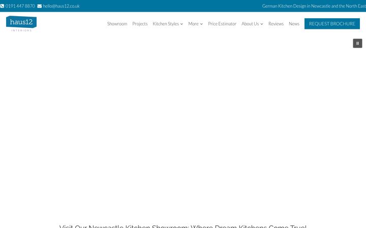 Screenshot of haus12.co.uk