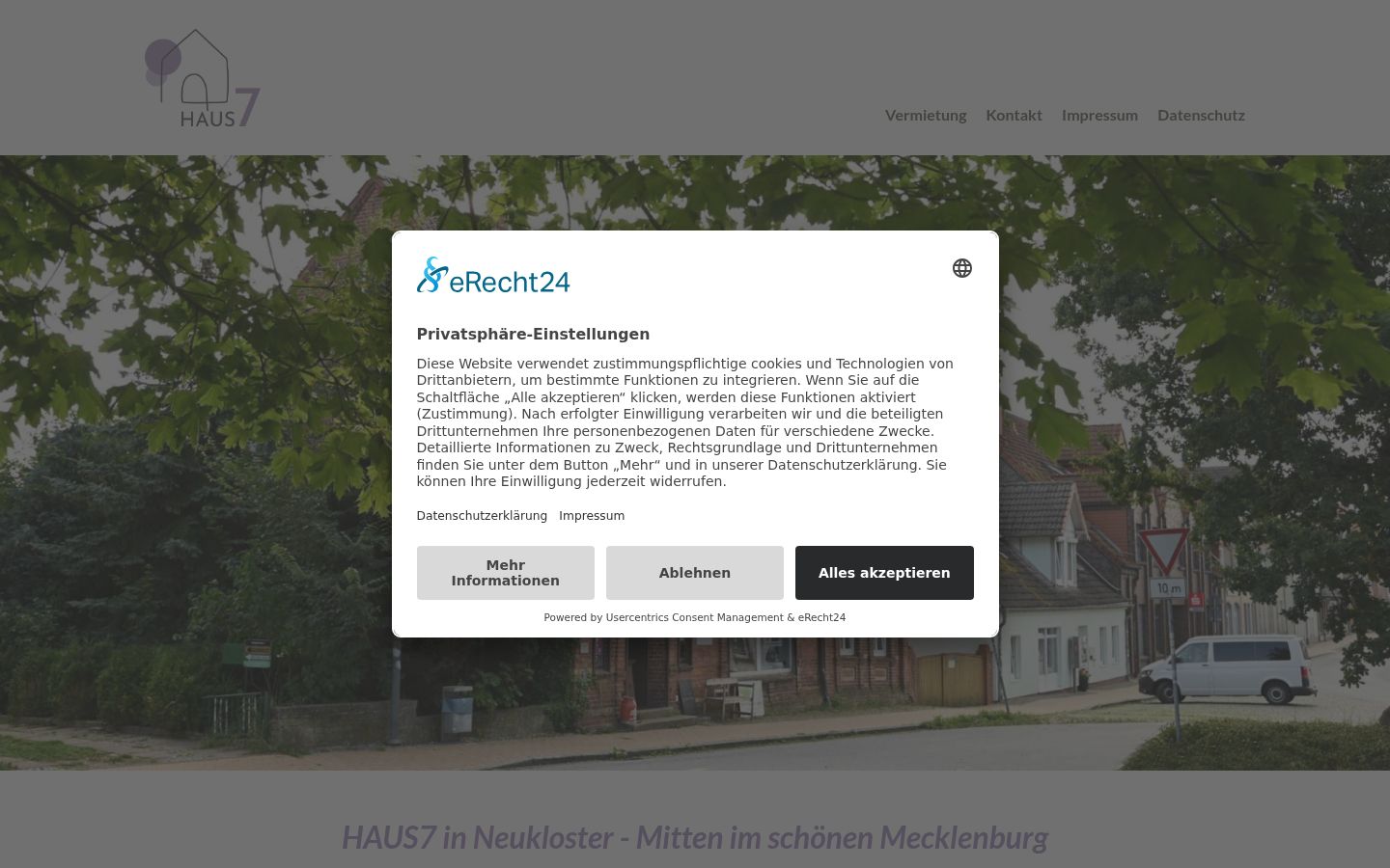 Képernyőkép a bármilyen interakció előtt megjelenő hozzájárulási bannerről