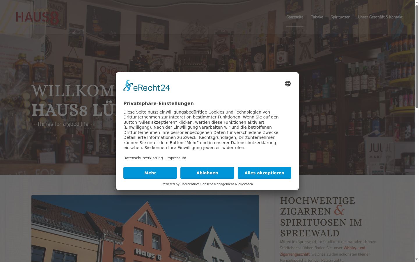 Screenshot tal-banner tal-kunsens muri qabel kwalunkwe interazzjoni