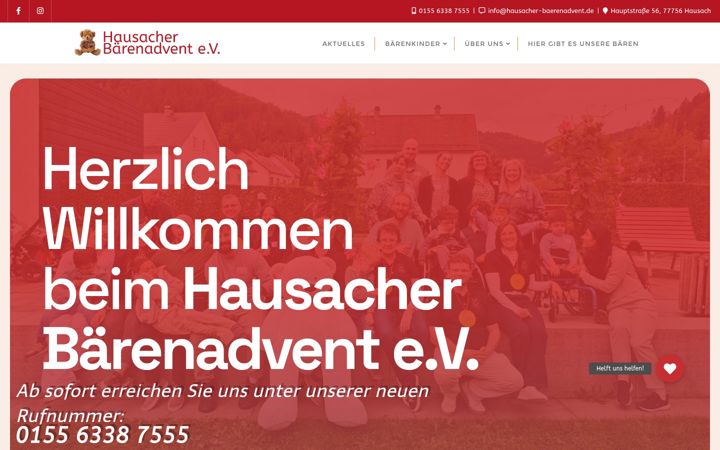 Screenshot ta' hausacher-baerenadvent.de