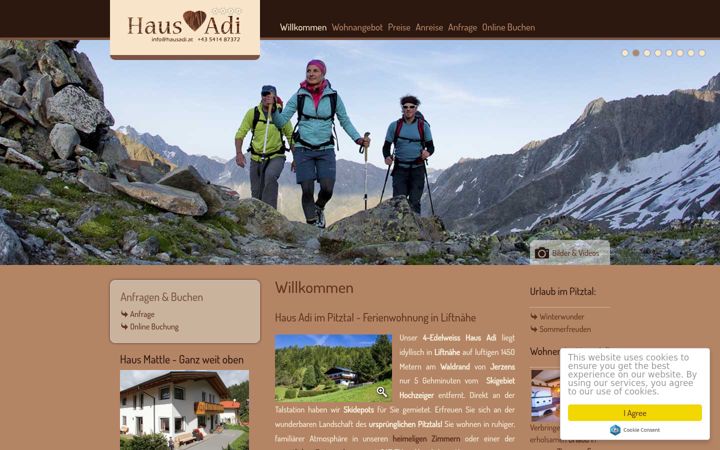 Screenshot of hausadi.at