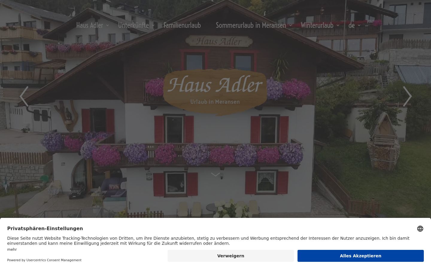 Capture d'écran de la bannière de consentement affichée avant toute interaction