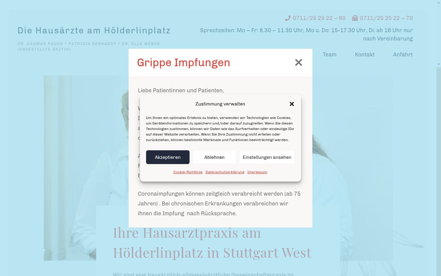 Screenshot tal-banner tal-kunsens muri qabel kwalunkwe interazzjoni
