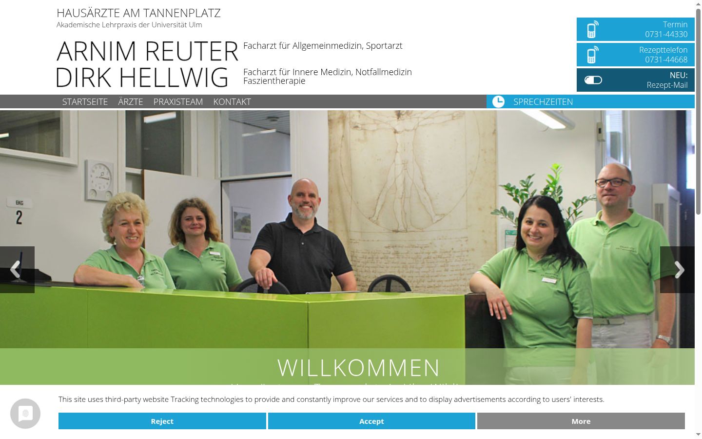 Screenshot tal-banner tal-kunsens muri qabel kwalunkwe interazzjoni