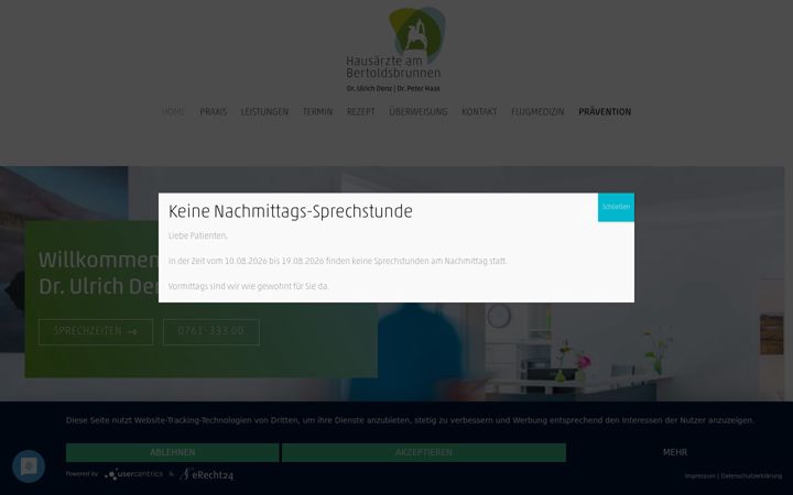 Screenshot ta' hausaerzte-bertoldsbrunnen.de