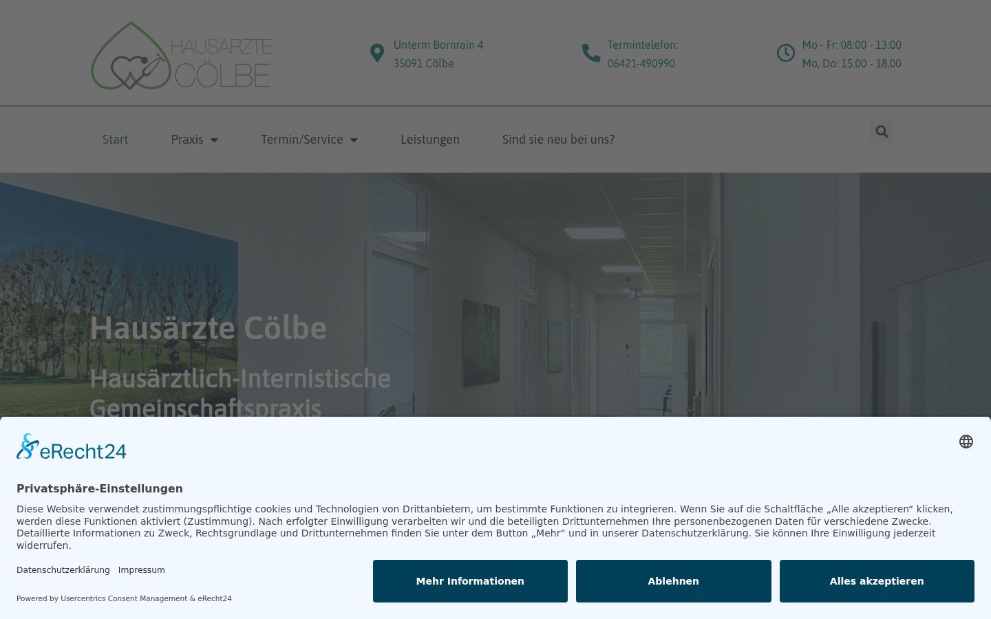 Screenshot tal-banner tal-kunsens muri qabel kwalunkwe interazzjoni