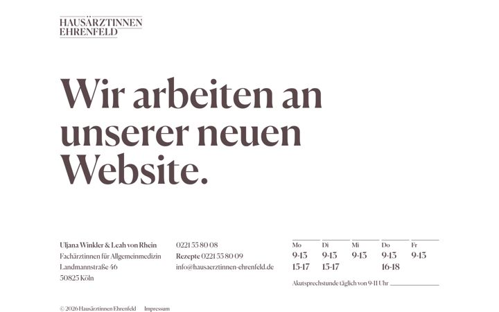 Screenshot ta' hausaerzte-ehrenfeld.de