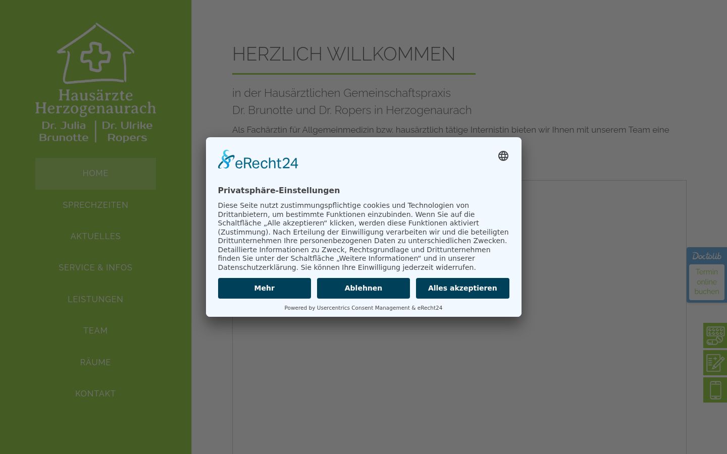 Screenshot tal-banner tal-kunsens muri qabel kwalunkwe interazzjoni