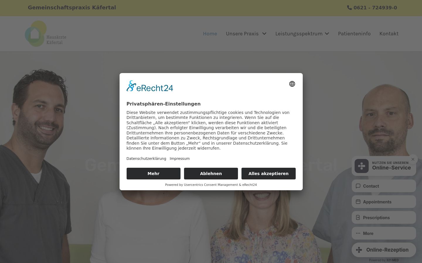 Screenshot tal-banner tal-kunsens muri qabel kwalunkwe interazzjoni