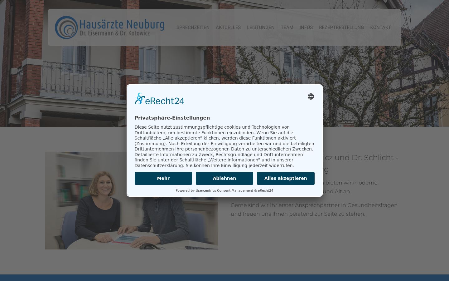 Screenshot van de toestemmingsbanner zoals getoond vóór enige interactie