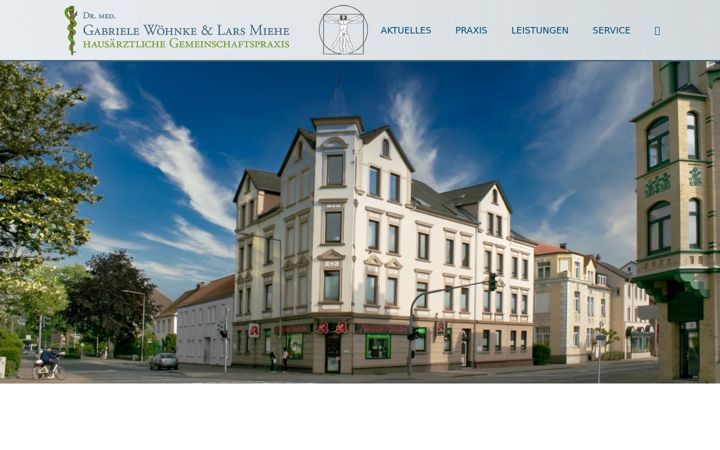 Screenshot of hausaerzte-peine.de