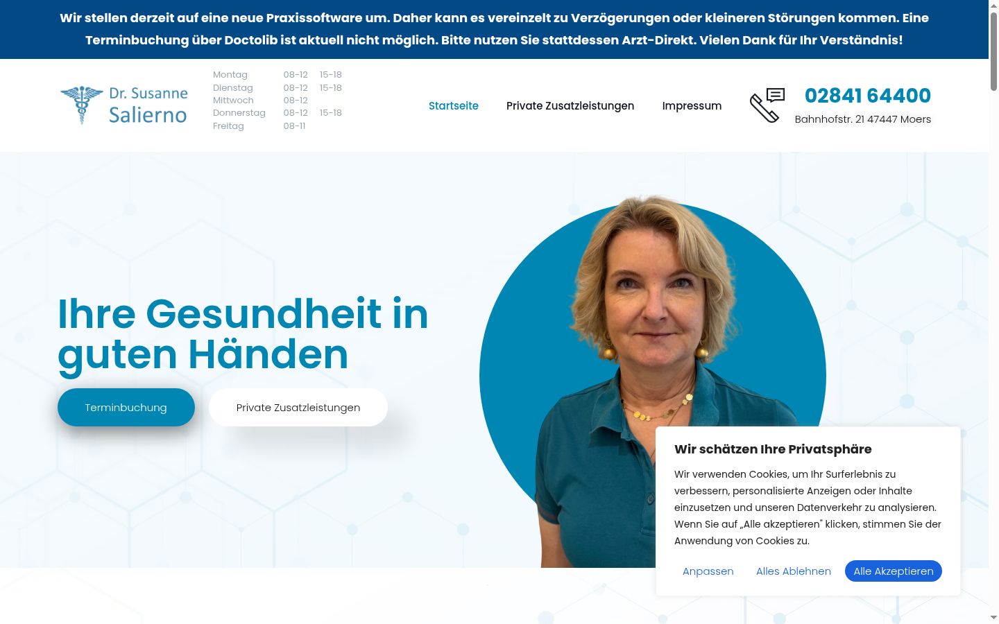 Screenshot tal-banner tal-kunsens muri qabel kwalunkwe interazzjoni