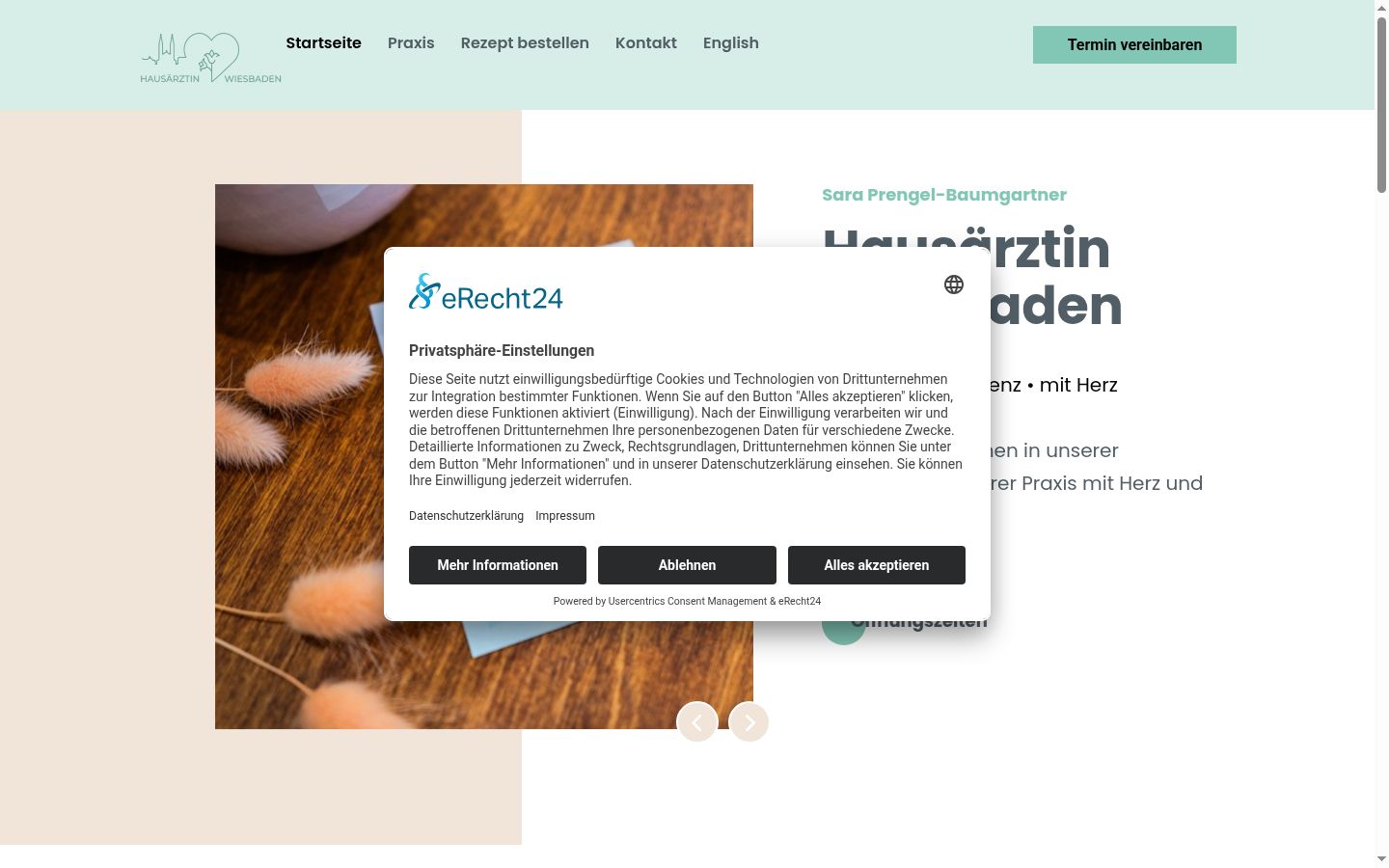 Screenshot tal-banner tal-kunsens muri qabel kwalunkwe interazzjoni